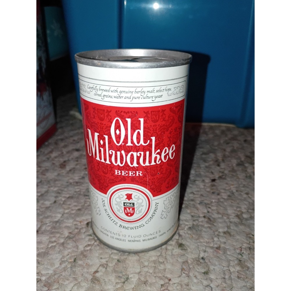 Old Milwaukee Lift Pull Tab Top Vintage 12oz Beer Milwaukee Antique Schlitz